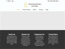Tablet Screenshot of frankhagedornlaw.com